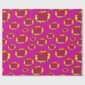 Super Moeder op Fuchsia Cadeaupapier (Vlak)