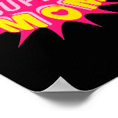 Super Moeder Power Comic Stijl Poster (Hoek)