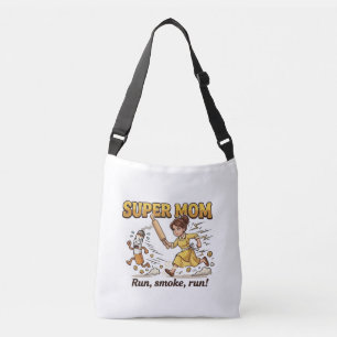 Super Moeder Rookt Grappig Crossbody Tas