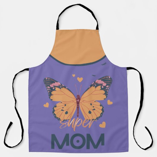 super moeder schort (Voorkant)