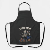 Super Moeder Skelet Multitasking Retro Schort (Voorkant)