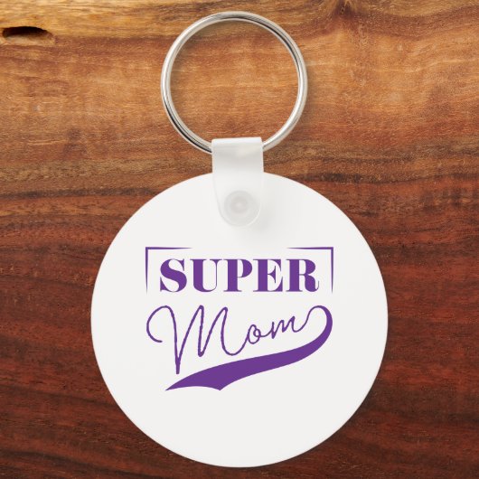 Super Moeder Sleutelhanger (Achterkant)
