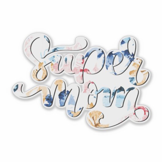 Super Moeder Sticker (Voorkant)