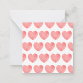 Super Moeder tekst in roze hart, moederdag ontwerp Notitiekaartje (Achterkant)