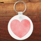 Super moeder tekst in roze waterverf hart sleutelhanger (Achterkant)