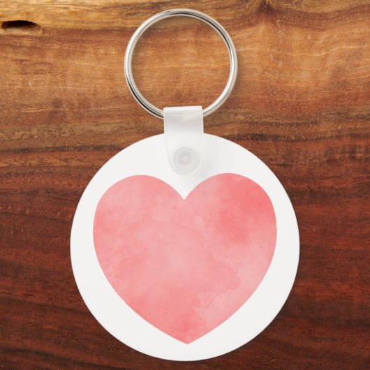 Super moeder tekst in roze waterverf hart sleutelhanger (Achterkant)