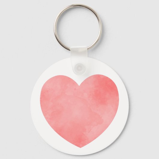 Super moeder tekst in roze waterverf hart sleutelhanger (Achterkant)