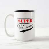 Super Moeder Tweekleurige Koffiemok (Links)