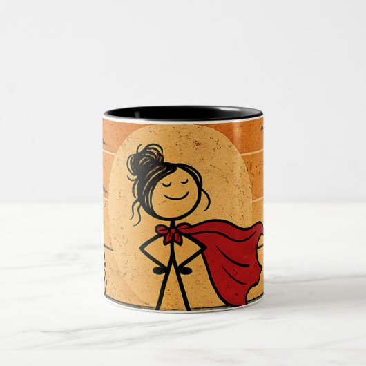 Super Moeder Vintage Mok | Moederdag Cadeau (Center)