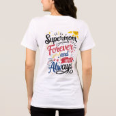 Super Moeder – Voor Altijd & Eeuwig Tri-Blend Shirt (Achterkant)