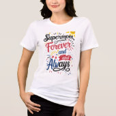 Super Moeder – Voor Altijd & Eeuwig Tri-Blend Shirt (Voorkant)
