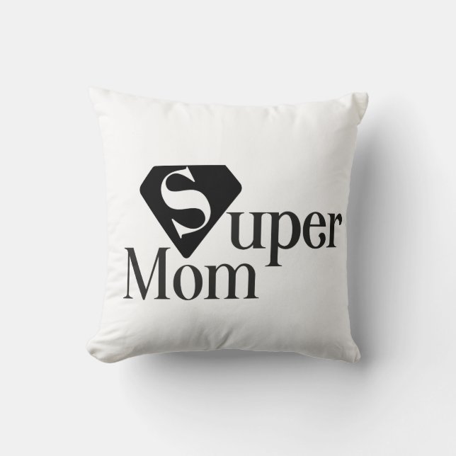 Super Moeder Worp Kussen (Voorkant)