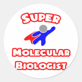 Super Moleculair Bioloog Ronde Sticker