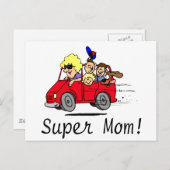 Super Mom (bestelwagen) Briefkaart (Voorkant / Achterkant)
