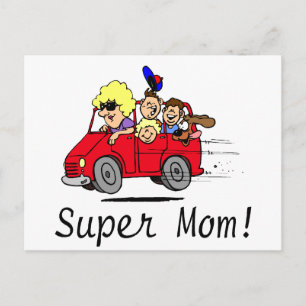 Super Mom (bestelwagen) Briefkaart