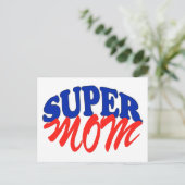 SUPER MOM BRIEFKAART (Staand voorkant)