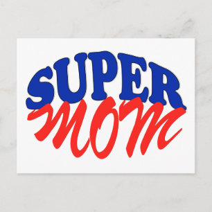 SUPER MOM BRIEFKAART