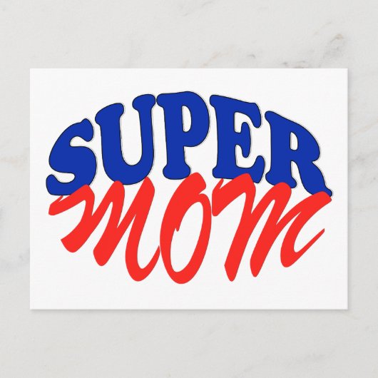 SUPER MOM BRIEFKAART (Voorkant)