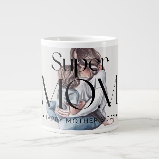 Super Mom Coffee Mok – Empowering Mom Drinkware (Voorkant)
