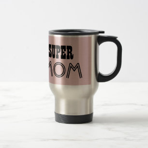 SUPER MOM Custom Pink Cadeaupunt 01 Reisbeker