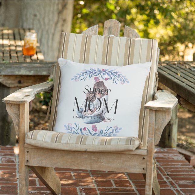 Super Mom Decoratief Kussen – Perfect Cadeau voor  (Stoel)