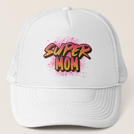 SUPER MOM GRAFFITI-GEÏNSPIREERD HONKBAL PET (Voorkant)