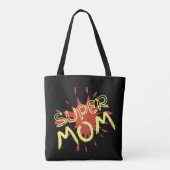 SUPER MOM grappig idee van moederdag Tote Bag (Achterkant)