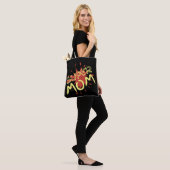 SUPER MOM grappig idee van moederdag Tote Bag (Op model)