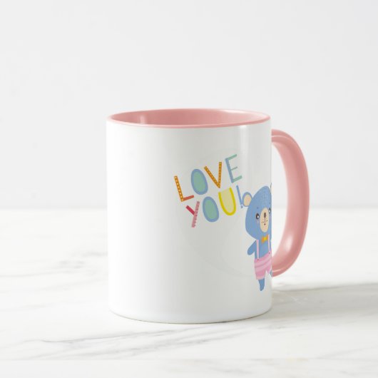 SUPER MOM Moederdag Birthday Kerstmis Moderne Mok (Voorkant rechts)