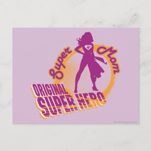 Super Mom Original Super Hero Briefkaart (Voorkant)
