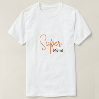 Super Mom Print Moderne Witte Mannen T-shirt