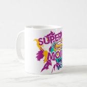 Super Mom Saving the World Koffiemok (Voorkant links)