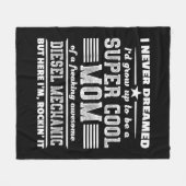 Super Mom Super Power Moeder Mama Hero Fleece Deken (Voorkant (Horizontaal))