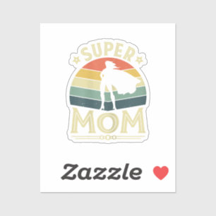 Super Mom Super Teacher Super Moe Grappig Sticker