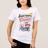 Super Mom – voor altijd en altijd Tri-Blend Shirt (Voorkant)