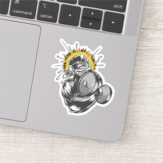 Super Monkey Gym Sticker (Detail)