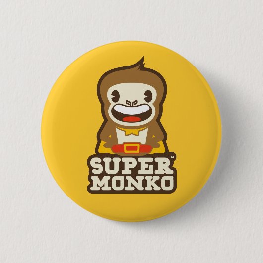 Super Monko-Buttonnen Ronde Button 5,7 Cm (Voorkant)