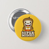 Super Monko-Buttonnen Ronde Button 5,7 Cm (Voorkant /achterkant)