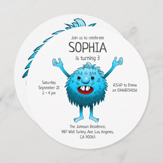 Super mooi en schattig wezen kaart (Voorkant / Achterkant)