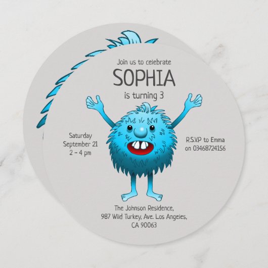 Super mooi en schattig wezen kaart (Voorkant / Achterkant)