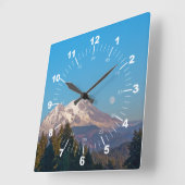 Super Moon 2014 Vierkante Klok (Hoek)