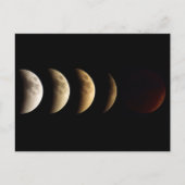 Super Moon, Blood Moon, Lunar Eclipse, 2015 Briefkaart (Voorkant)