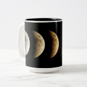 Super Moon, Blood Moon, Lunar Eclipse, 2015 Tweekleurige Koffiemok (Voorkant links)