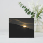 Super Moon boven Washington Mountain Briefkaart (Staand voorkant)