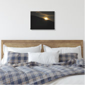Super Moon boven Washington Mountain Canvas Afdruk (Insitu (Slaapkamer))