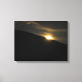Super Moon boven Washington Mountain Canvas Afdruk (Voorkant)