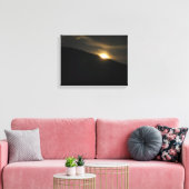 Super Moon boven Washington Mountain Canvas Afdruk (Insitu (Woonkamer))