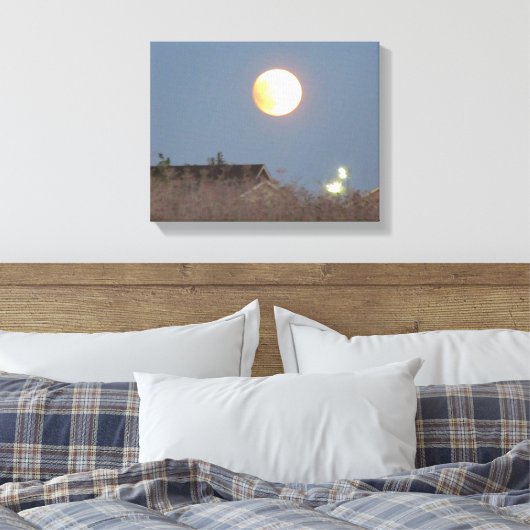 Super Moon canvas (Insitu (Slaapkamer))