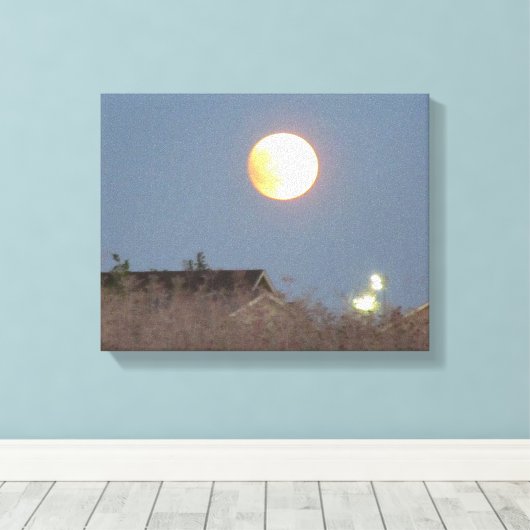 Super Moon canvas (Insitu (Houten vloer))