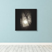 Super Moon Canvas Afdruk (Insitu (Houten vloer))